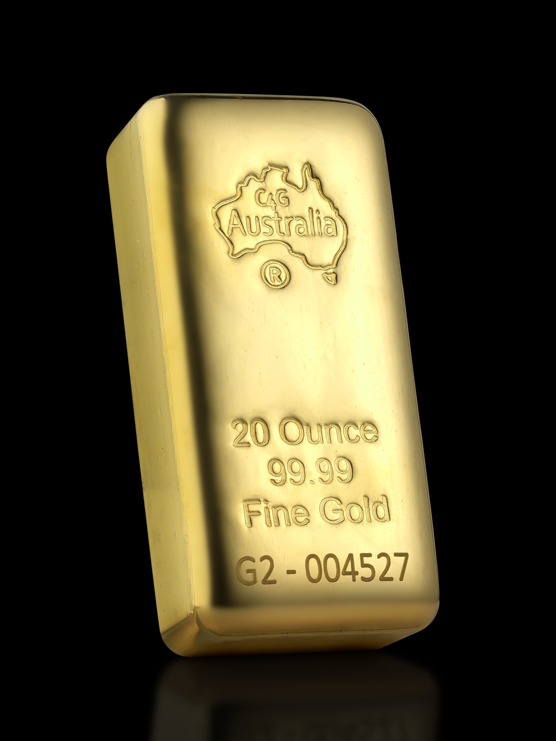20 oz C4G Cast Gold Bullion 99.99% Pure