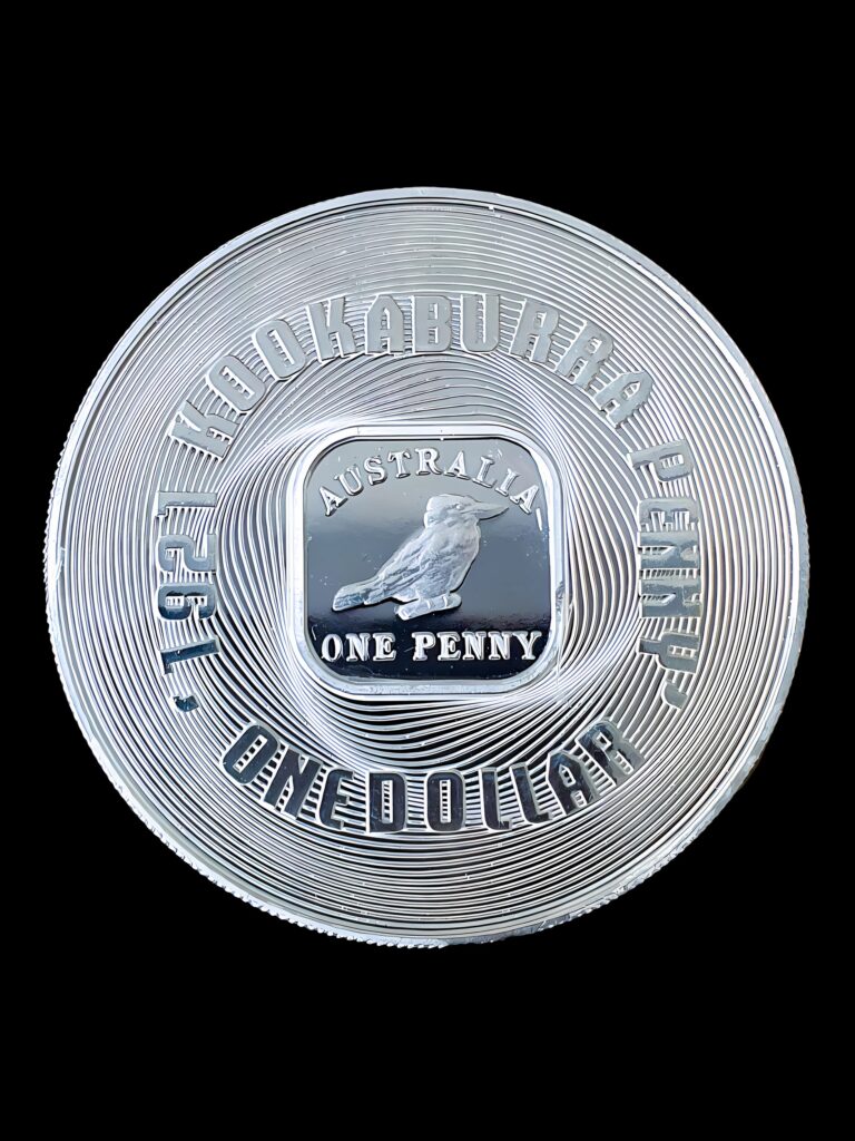 2008 One Dollar Australian Silver Coin Kookaburra Penny