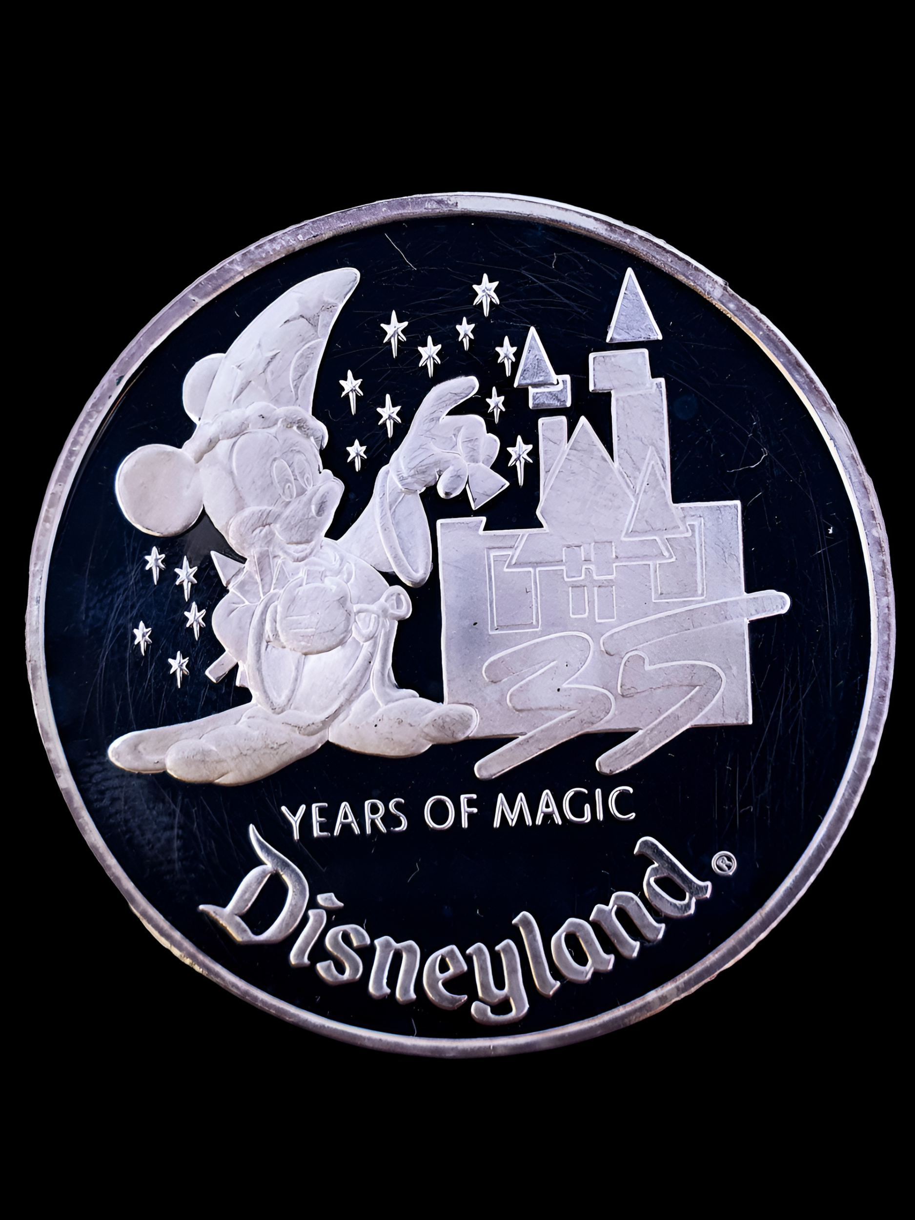 1990 Disneyland 35th Anniversary Commemorative Silver Coin Set