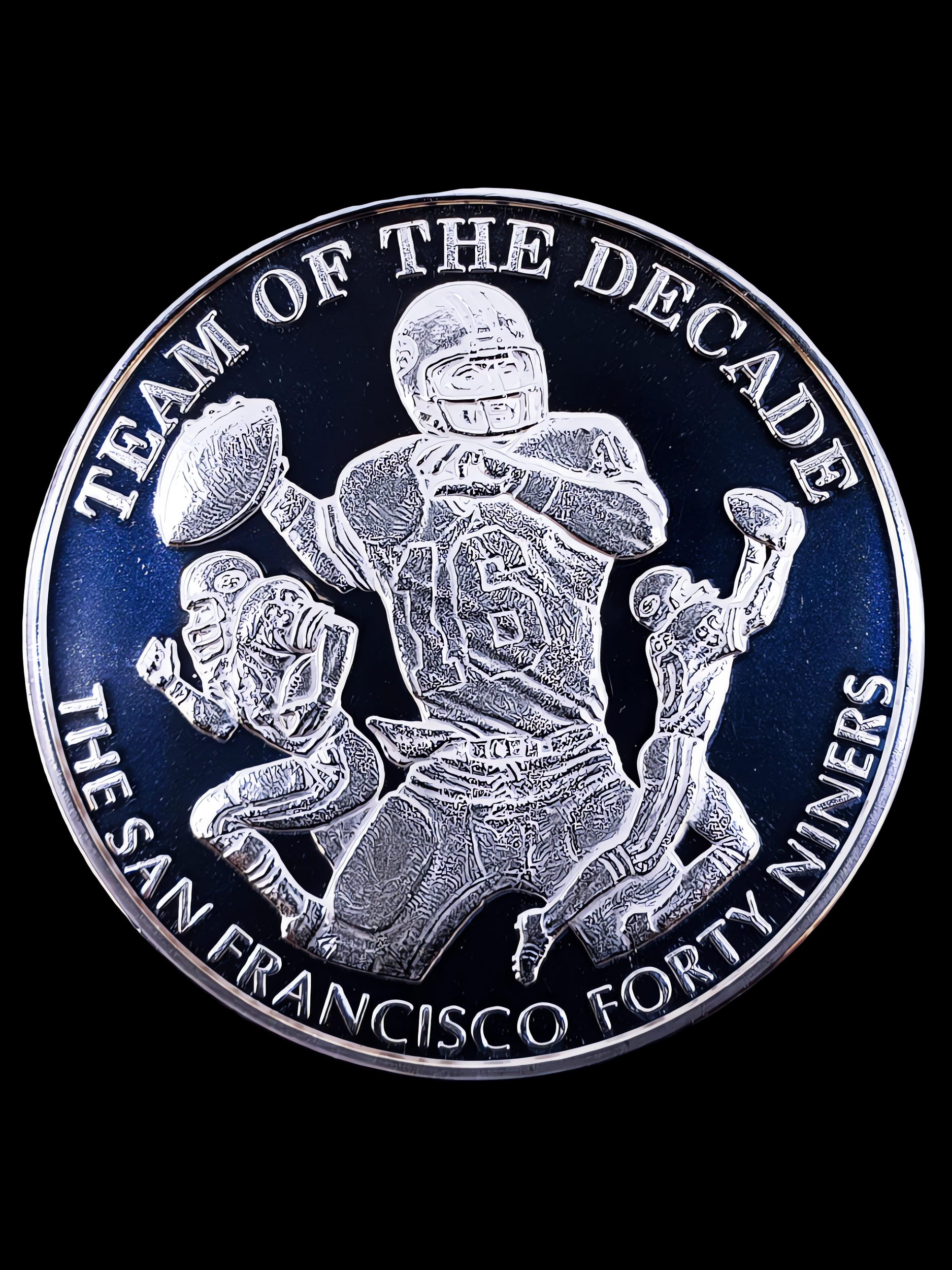 San Francisco Forty Niners Super Bowls World Champions 2oz Silver Coin