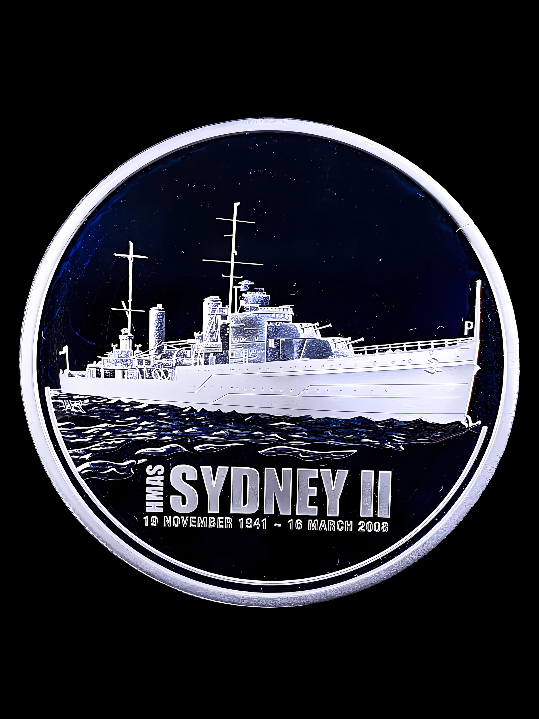 2008 HMAS Sydney II – Elizabeth II Silver Coin (1oz)