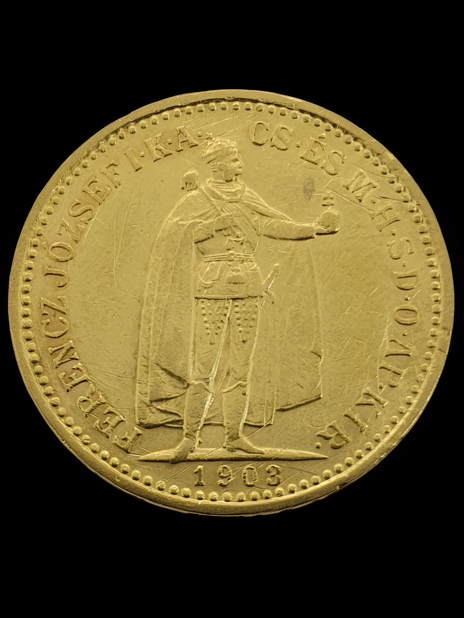 1903 Hungary Gold Coin 10 Korona Francis Joseph I