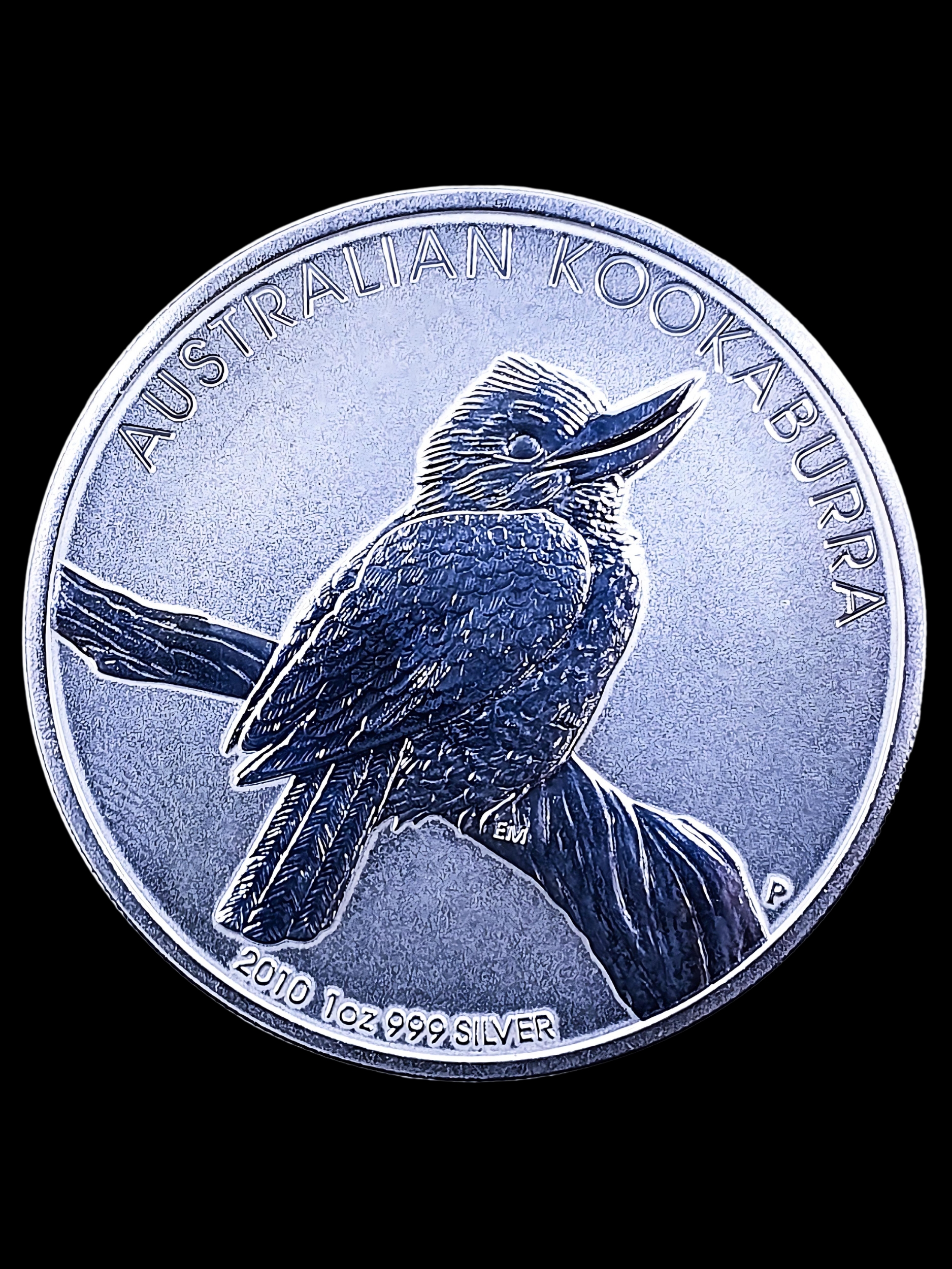 2010 Australian Kookaburra 1oz Perth Mint Silver Coin