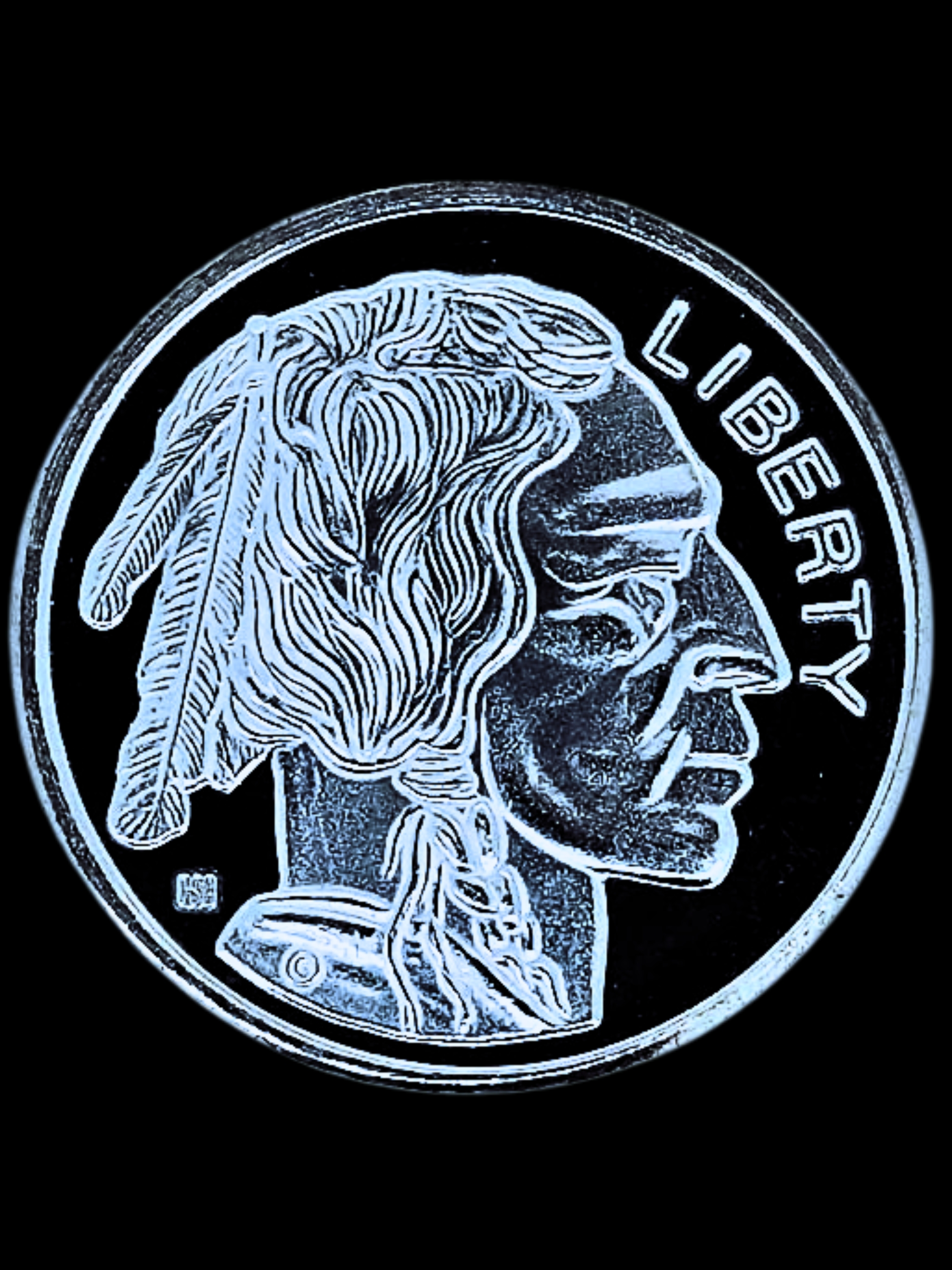 QSB 1 oz Liberty Buffalo Silver Coin