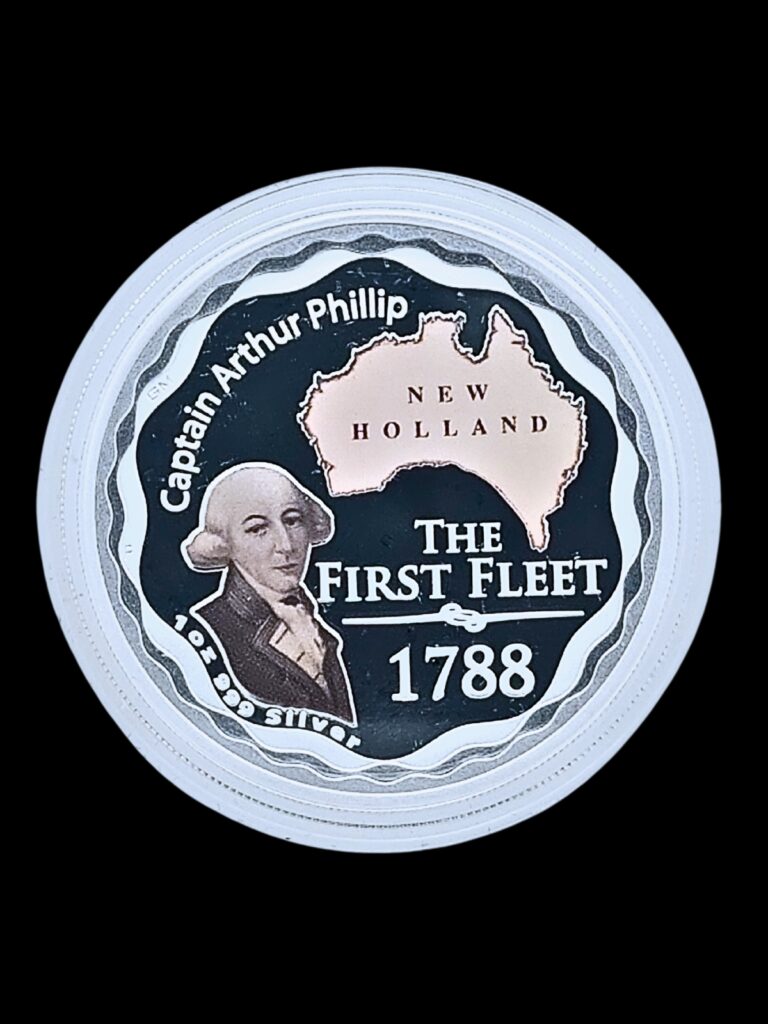 2008 $1 The First Fleet Captain Arthur Phillip 1oz Silver Proof Coin