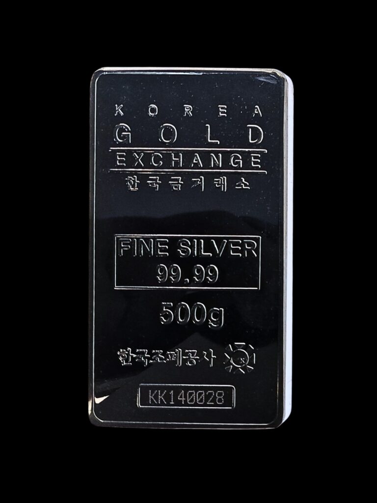 500g Korea Gold Exchange Pure Silver Bar