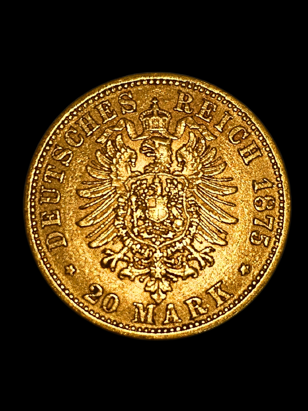 Prussia 1875 William I. 20 Mark Gold Coin