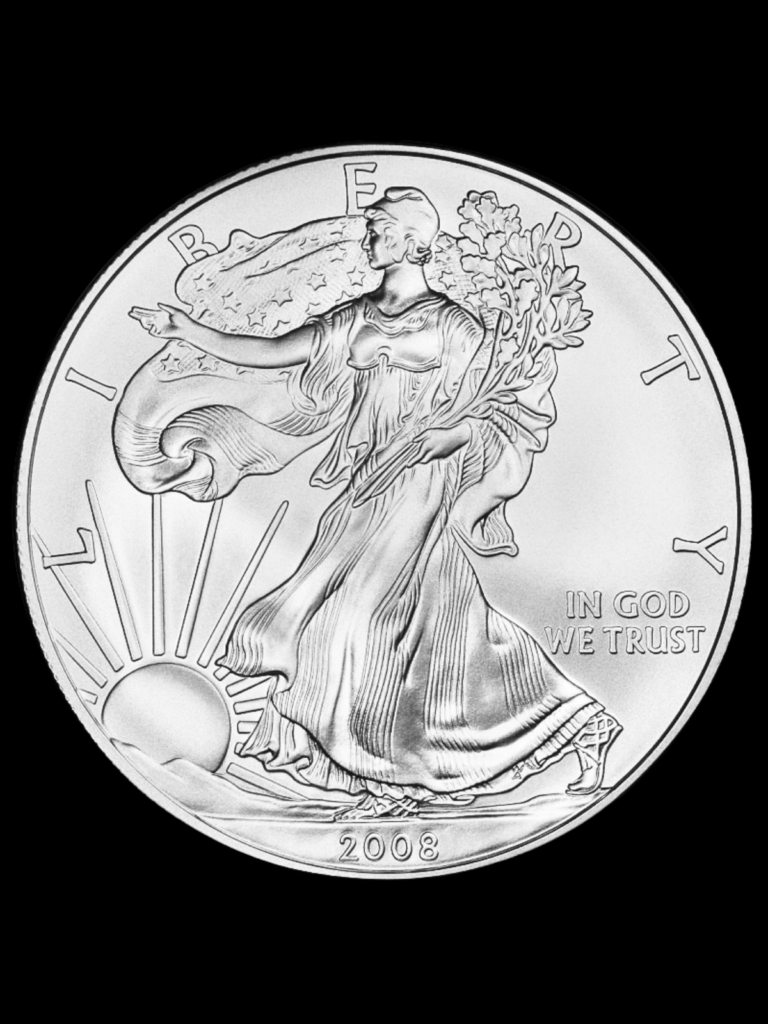 2008 1 oz Walking Liberty American Eagle Silver round