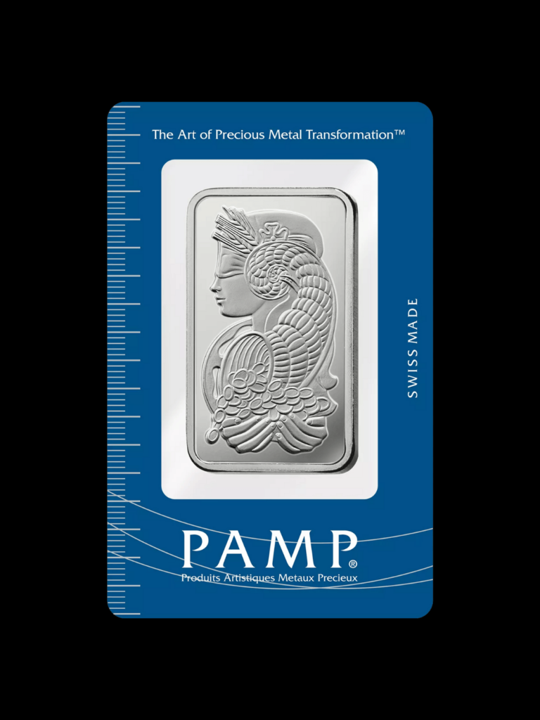 50g Silver PAMP Minted Bar