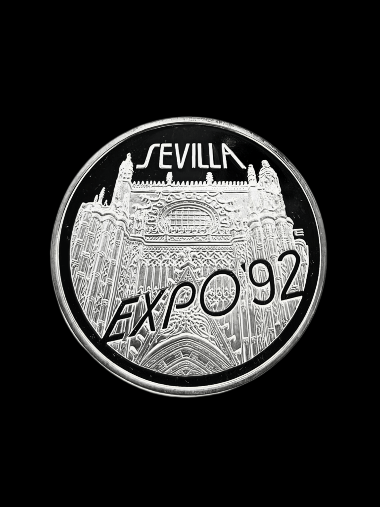 1992 Sevilla Expo Imperial eagle .999 Fine Silver Coin