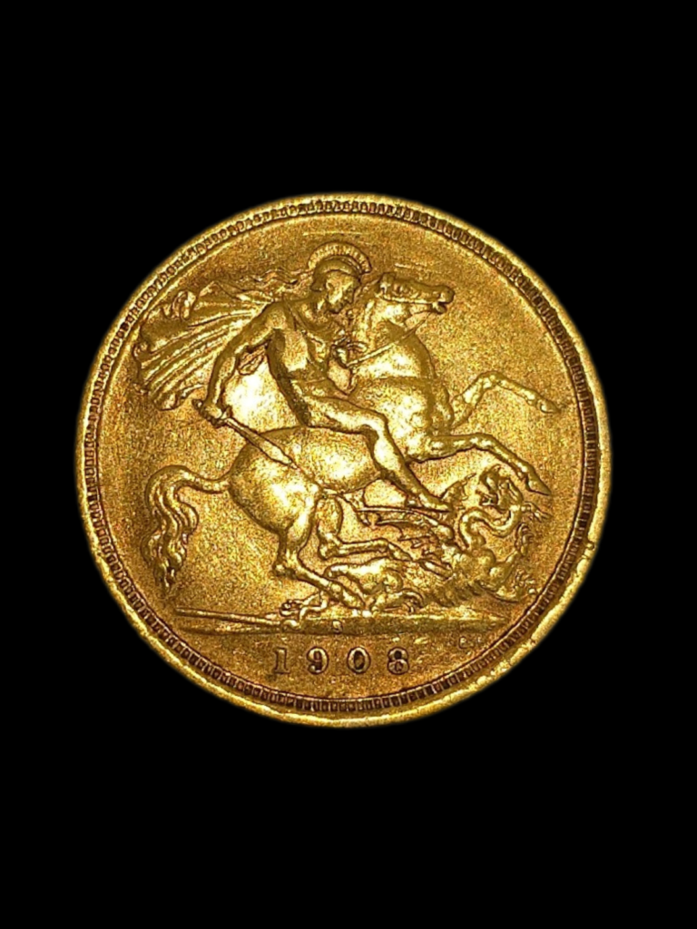 1908 Half Sovereign - Edward VII St. George - Sydney Mint