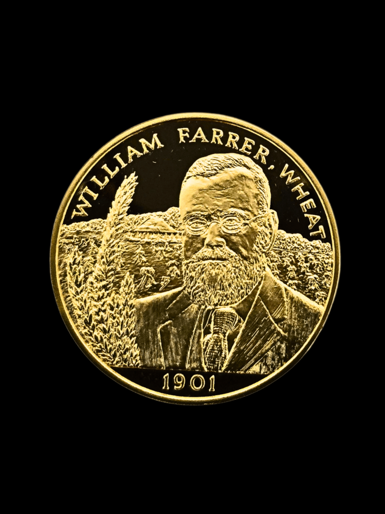 1972 Medallic History of Australia -1901 William Farrer, Wheat (Gold Plated)