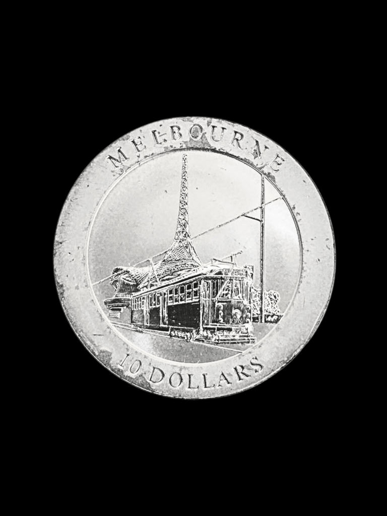 1998 Landmark Series - Melbourne Tram .999 Silver Coin