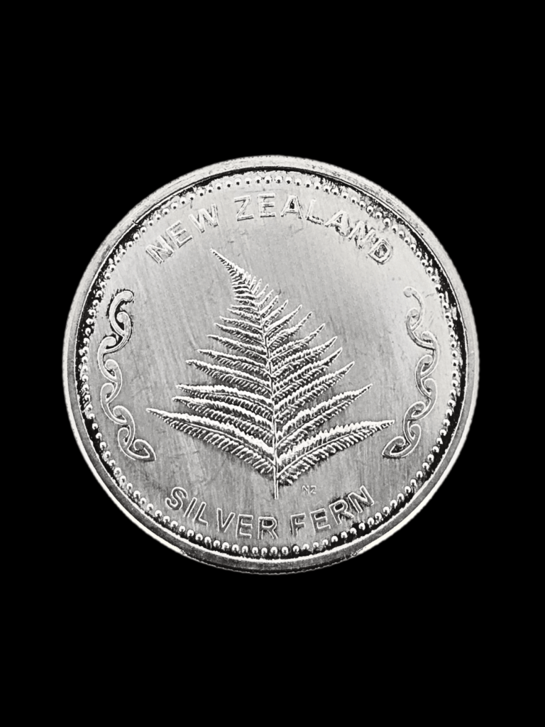 2010 1 oz New Zealand Silver Fern .999 Fine Silver Bullion