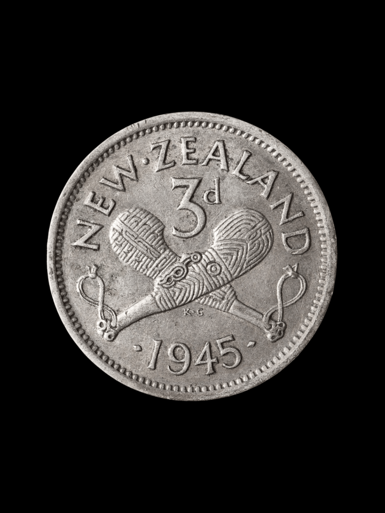 1945 Threepence – King George VI New Zealand Coin