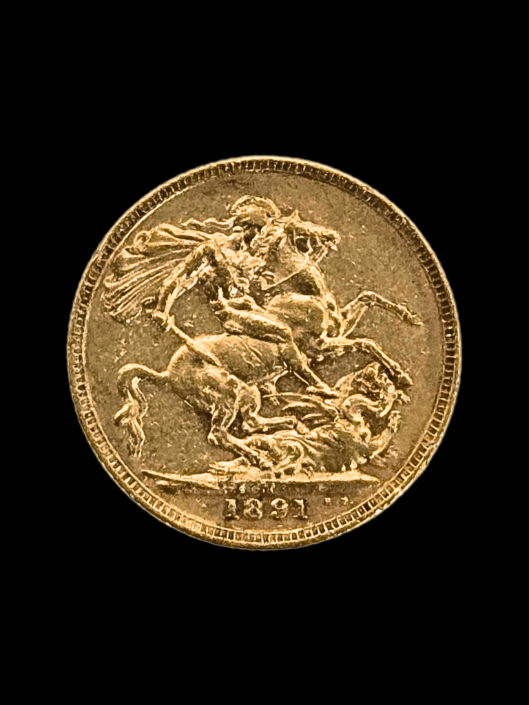 1891 Queen Victoria Jubilee Head Melbourne Mint Gold Sovereign