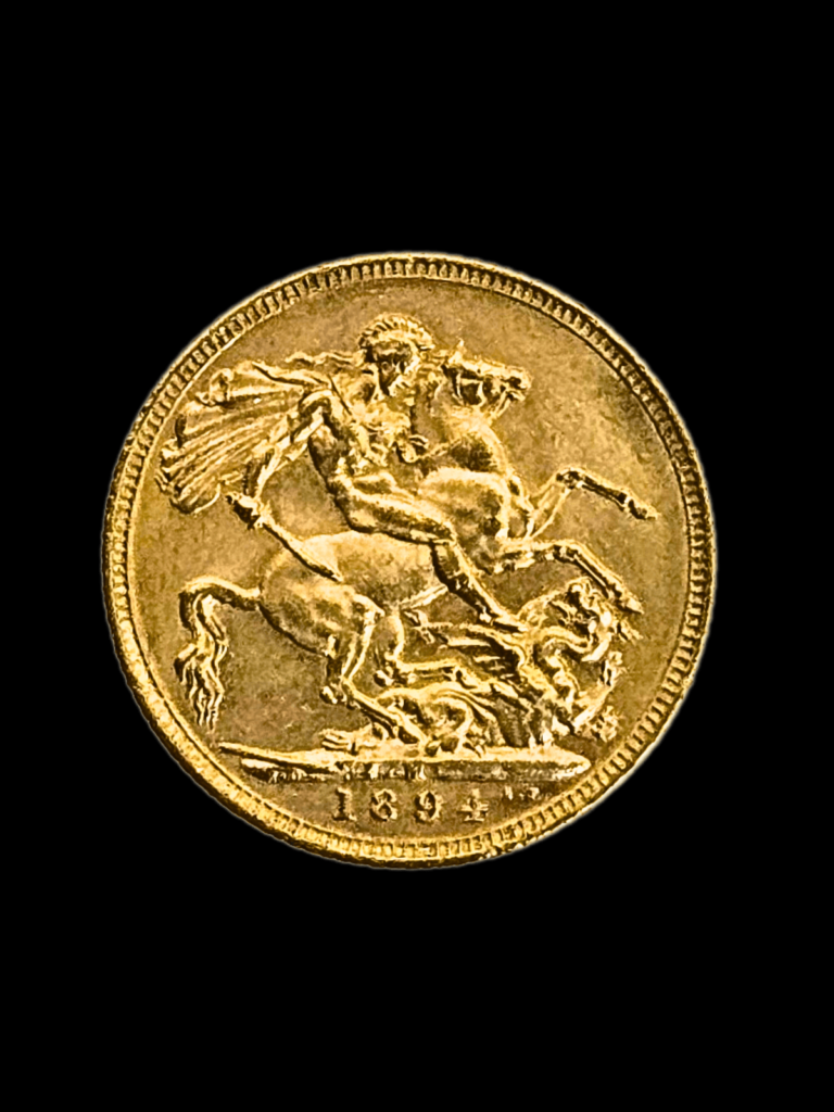 1894 Queen Votoria Veiled Head Melbourne Mint Gold Sovereign