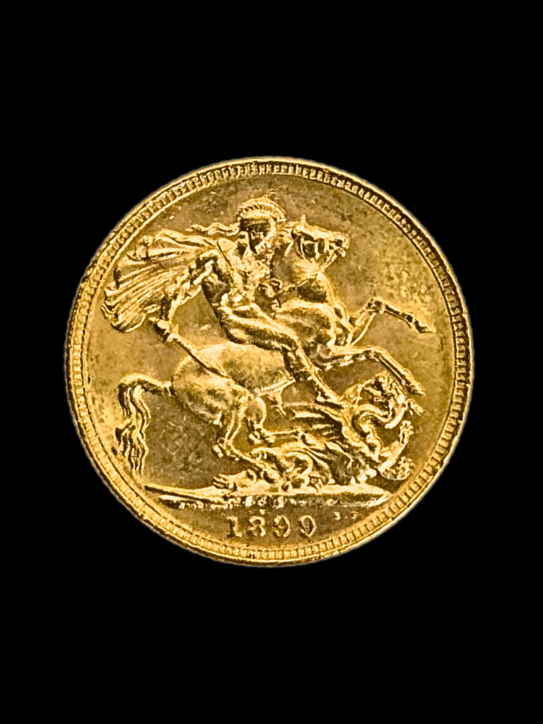 1899 Queen Votoria Veiled Head Melbourne Mint Gold Sovereign