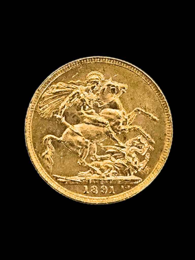 1891 Queen Victoria Jubilee Head Royal Mint Gold Sovereign