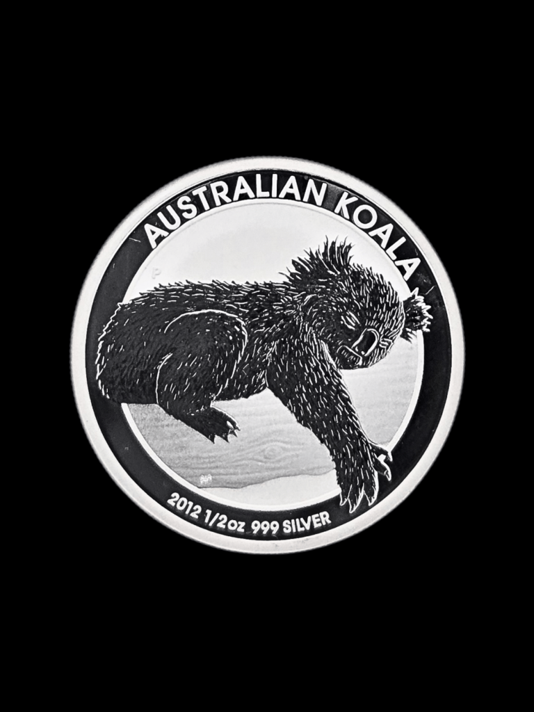 2012 1/2 oz Australian Koala .999 Fine Silver Coin