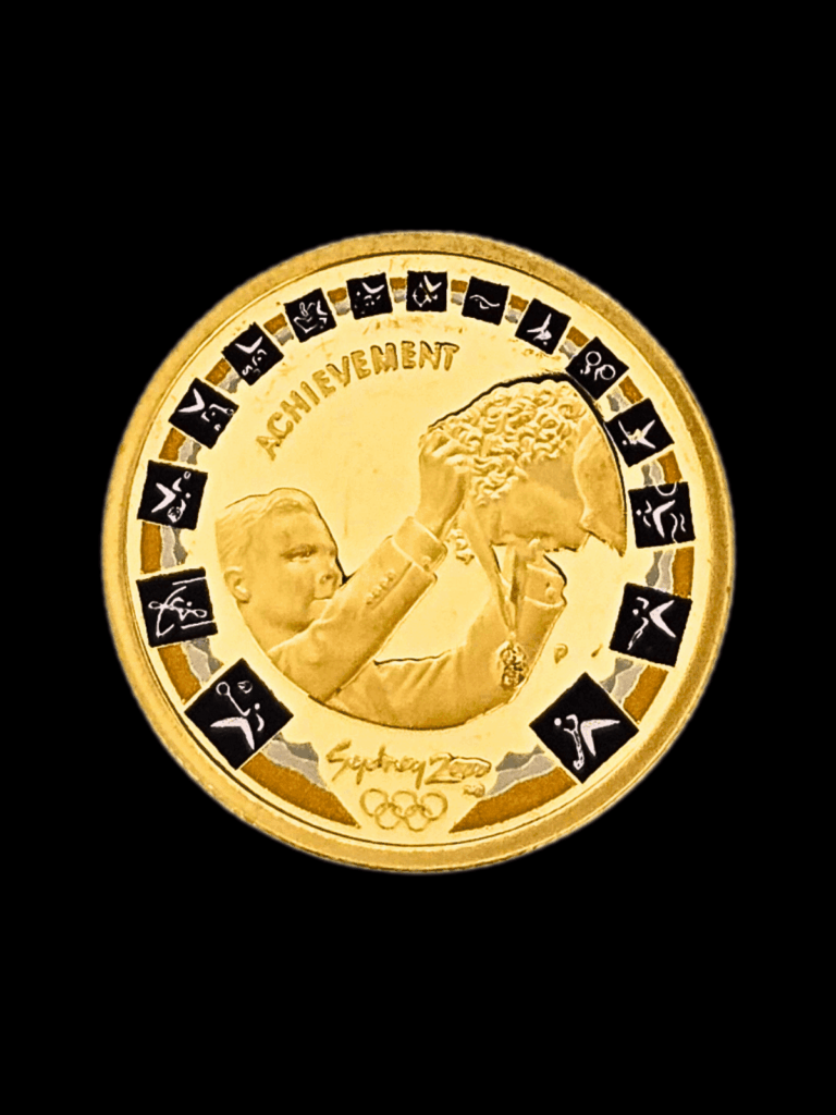 2000 Sydney Olympic ' Achievement' 4th Portrait Gold Coin