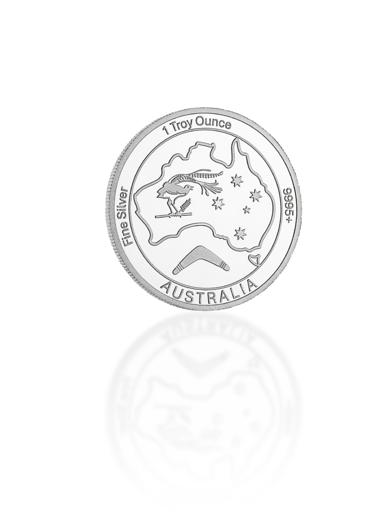 1 Ounce Australiana CPG Silver Round Front