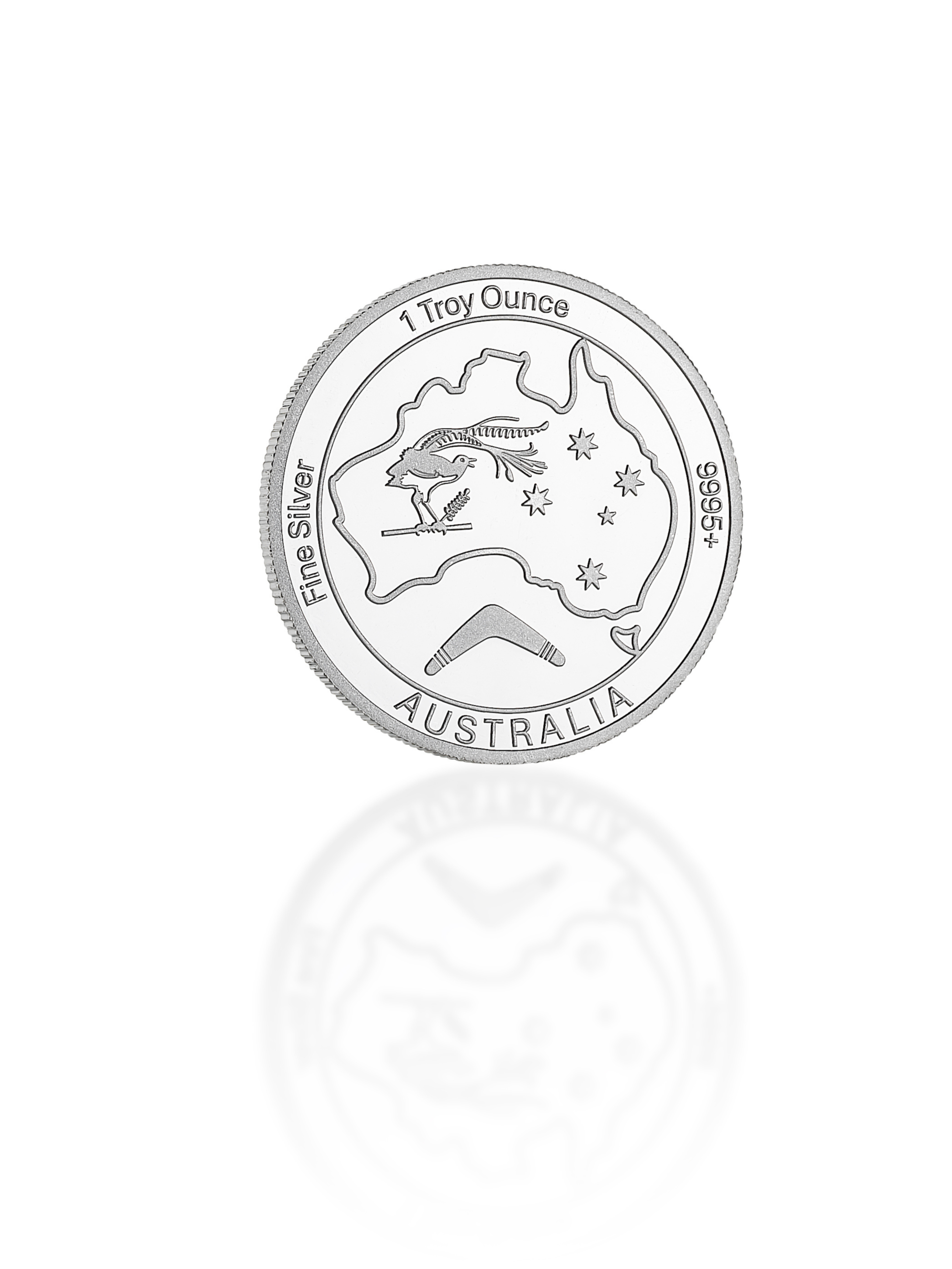 1 Ounce Australiana CPG Silver Round Front