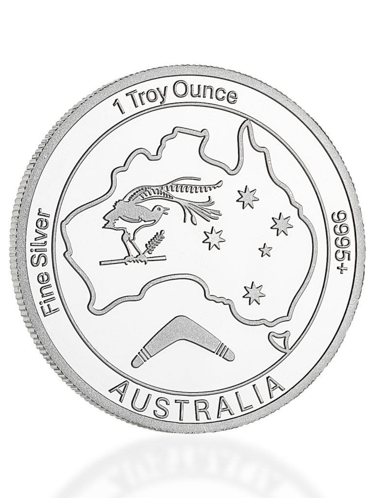 1 Ounce Australiana CPG Silver Round Front 4
