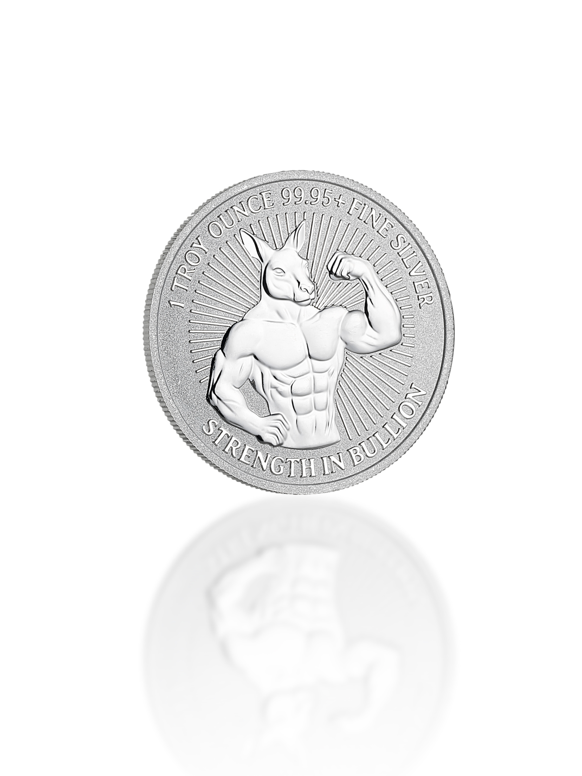 1 Ounce Strength In Bullion CPG Silver Round Front