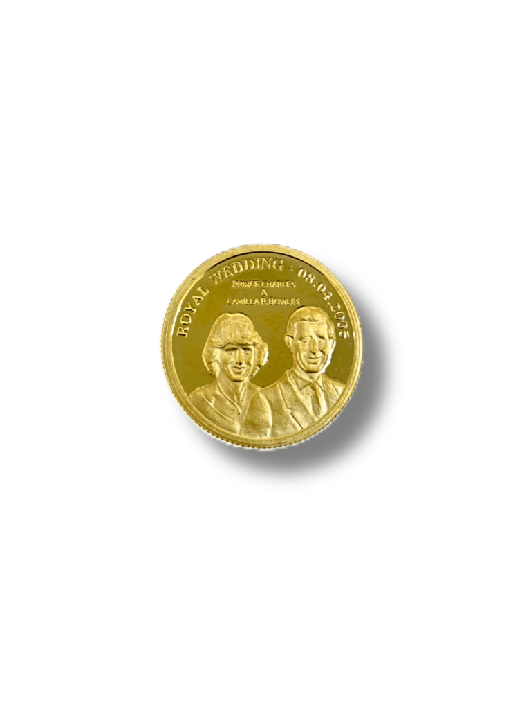 $10. Royal wedding 08.04.2005 – Prince Charles & Camilla P. Bowles. Elizabeth II. Reeded edge.