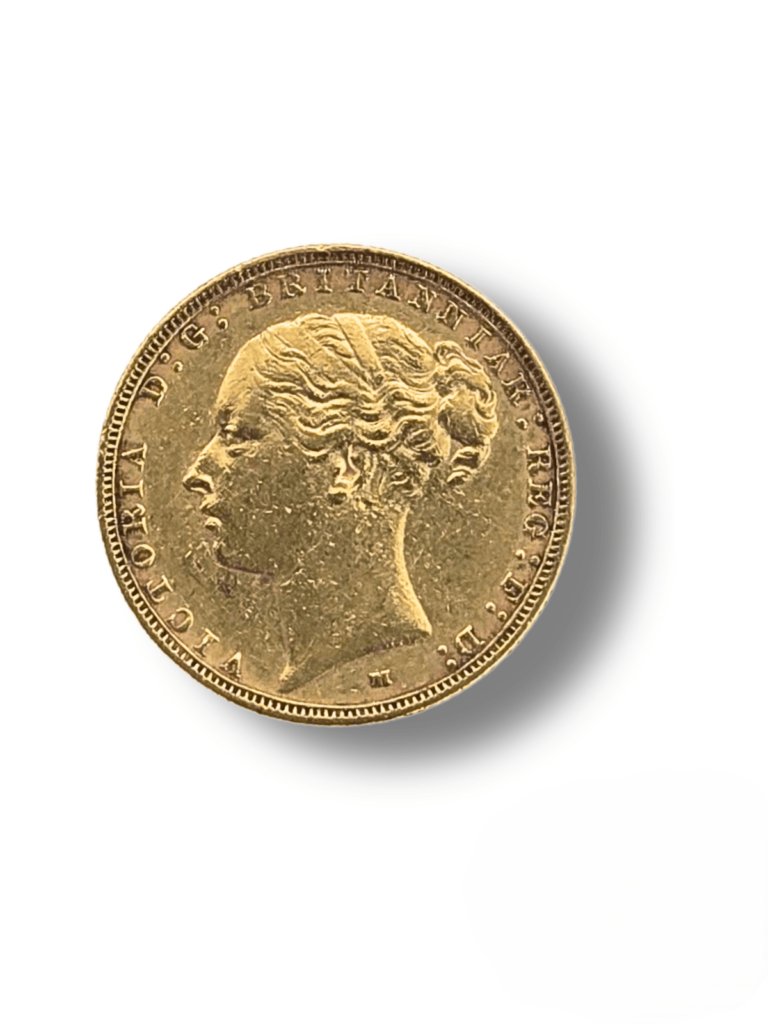 1886 Queen Victoria Young Head Melbourne Mint Gold Sovereign
