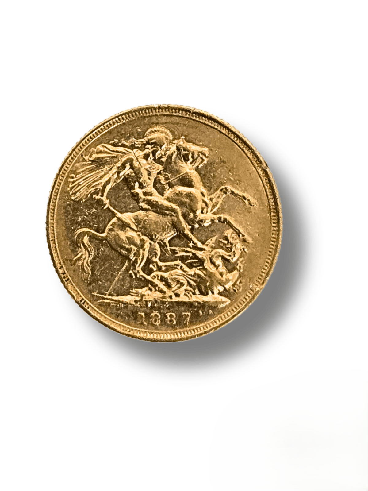 1887 Queen Victoria Jubilee Head Sydney Mint Gold Sovereign (2)