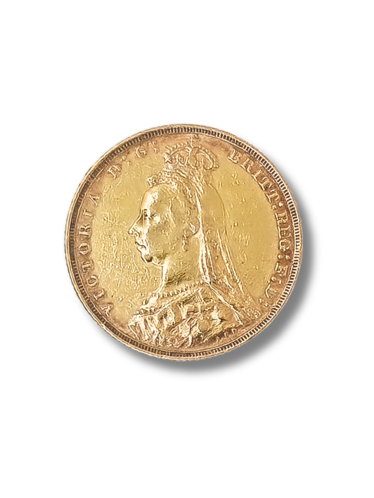 1889 Melbourne Mint Gold Sovereign – Queen Victoria Jubilee Head