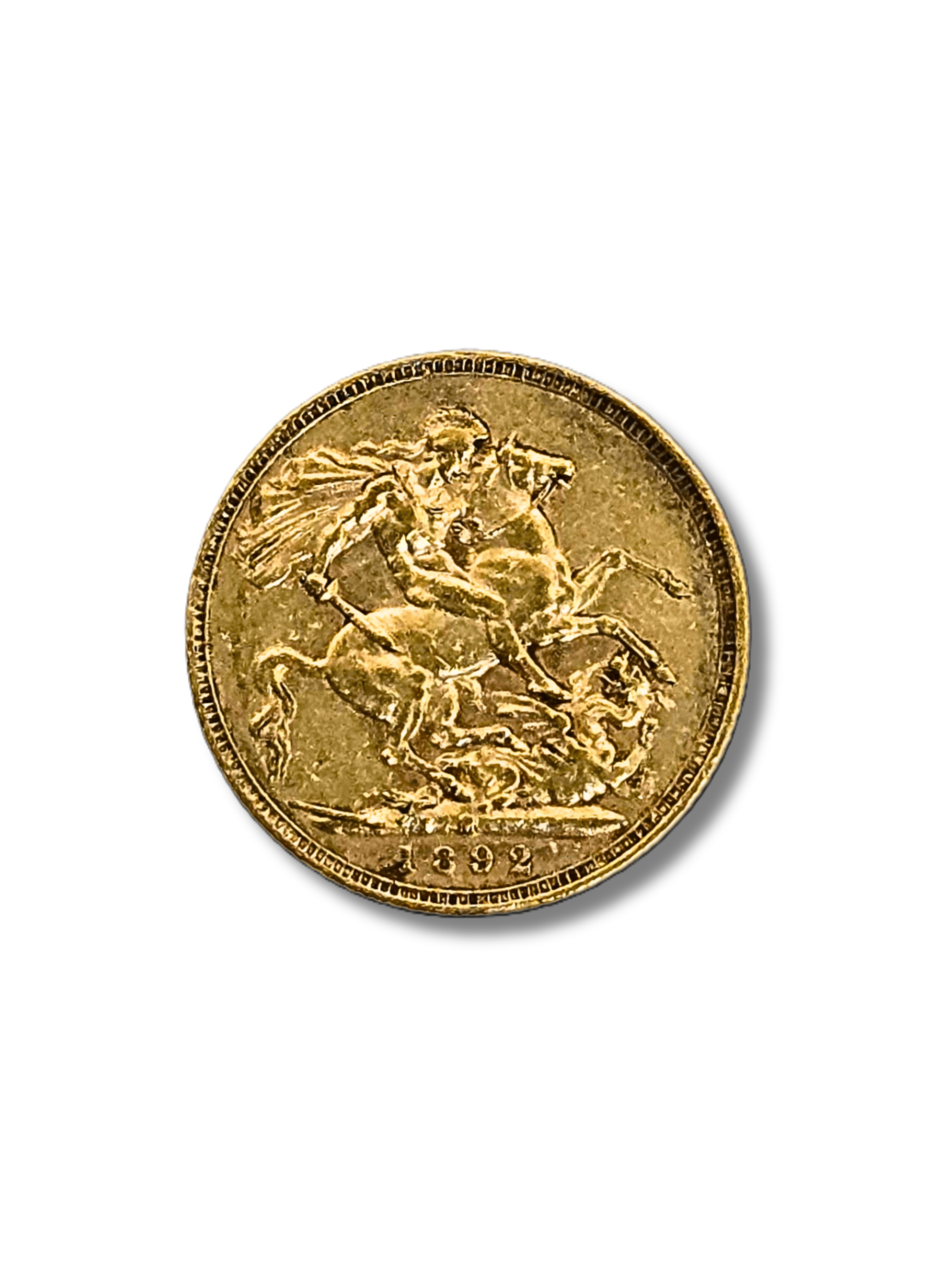 1892 Queen Victoria Jubilee Head Melbourne Mint Gold Sovereign (2)