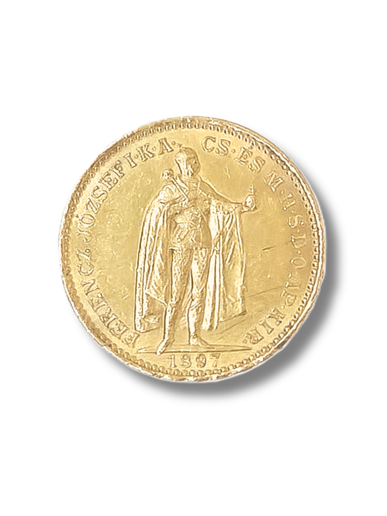 1897 Hungary 20 Korona Gold Coin K.B. Franz Joseph I