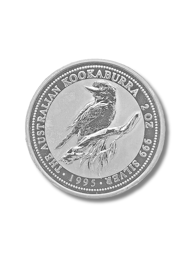 1995 Australian Kookaburra 2oz .999 Silver Coin