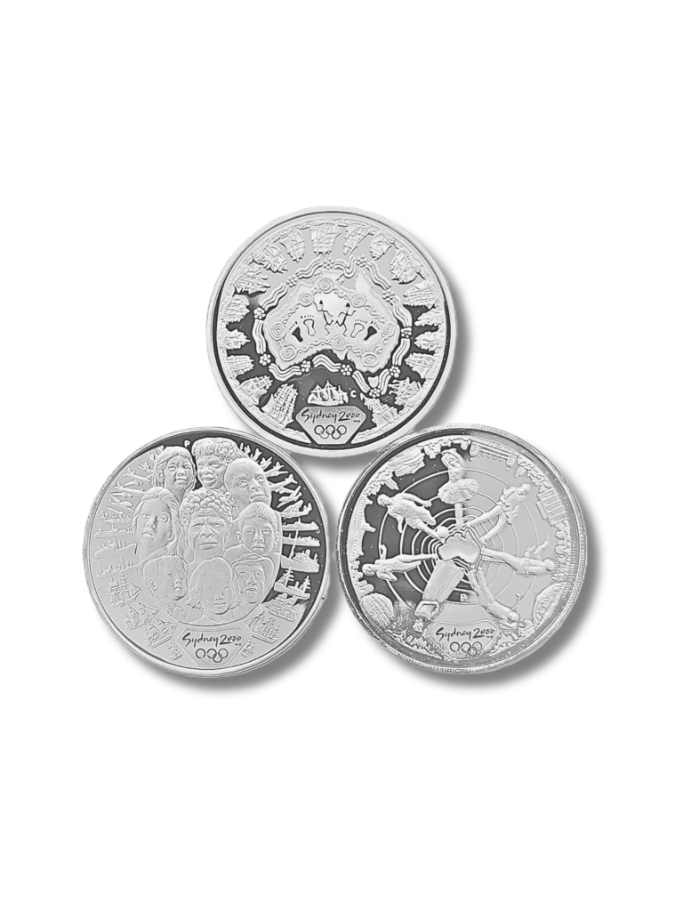 2000 Australia Sydney Olympics $5 Silver Proof Coins