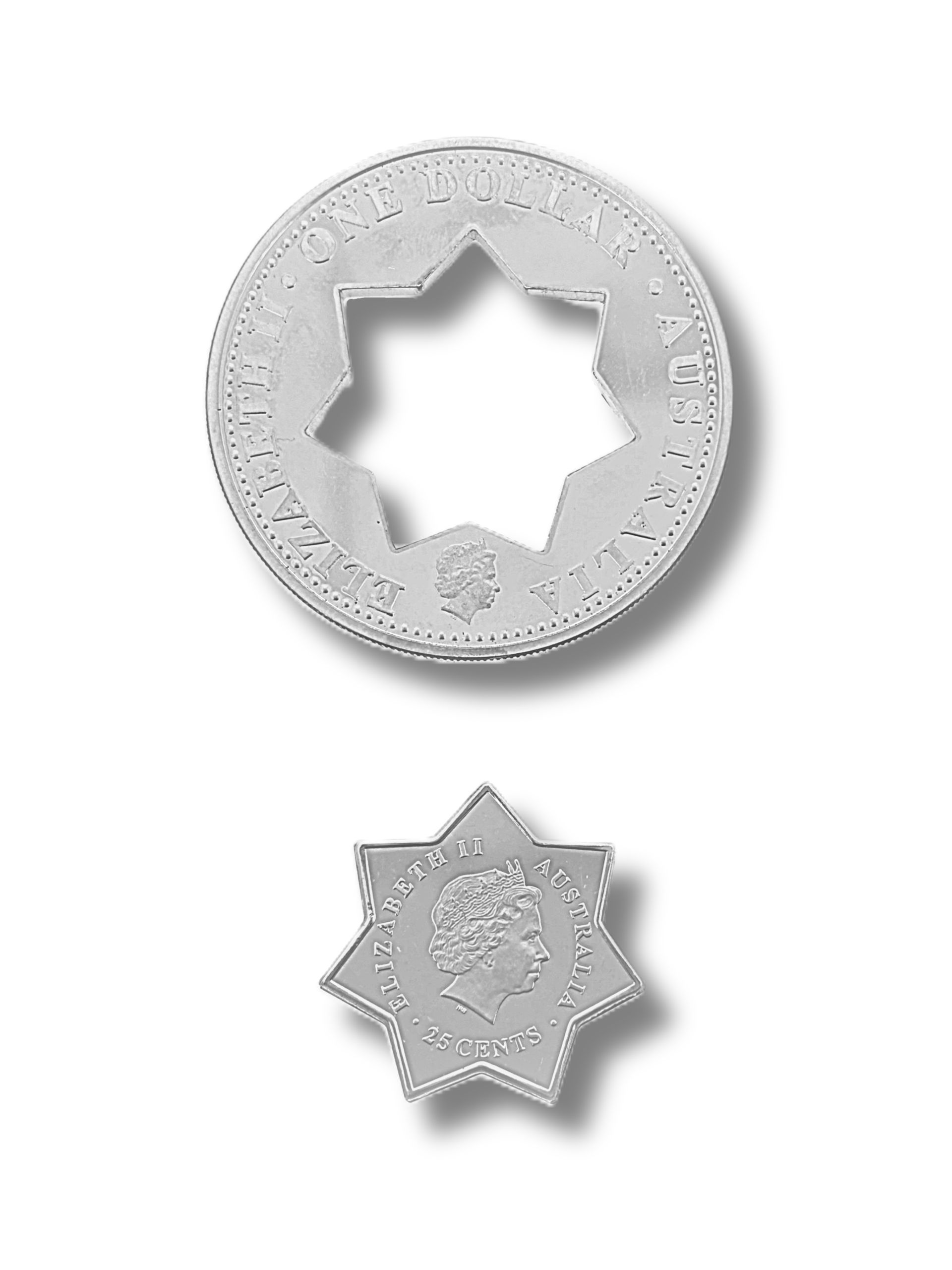 2001 Centenary of Federation Holey Dollar & Dump Silver Proof Coin (2)