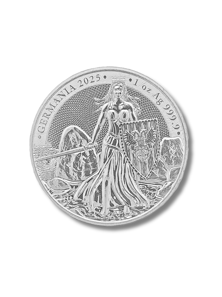2025 Germania 1oz Silver Coin 5 Mark .9999 Fine Silver
