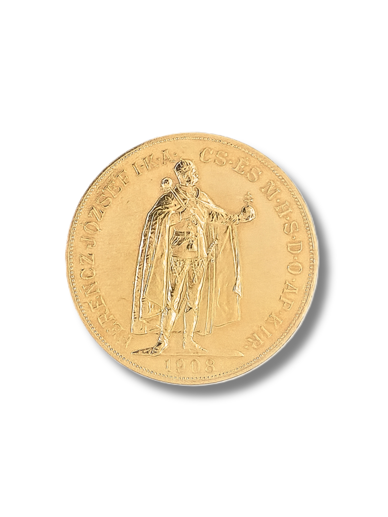 Hungary 1908 100 Korona Gold Coin Franz Joseph I
