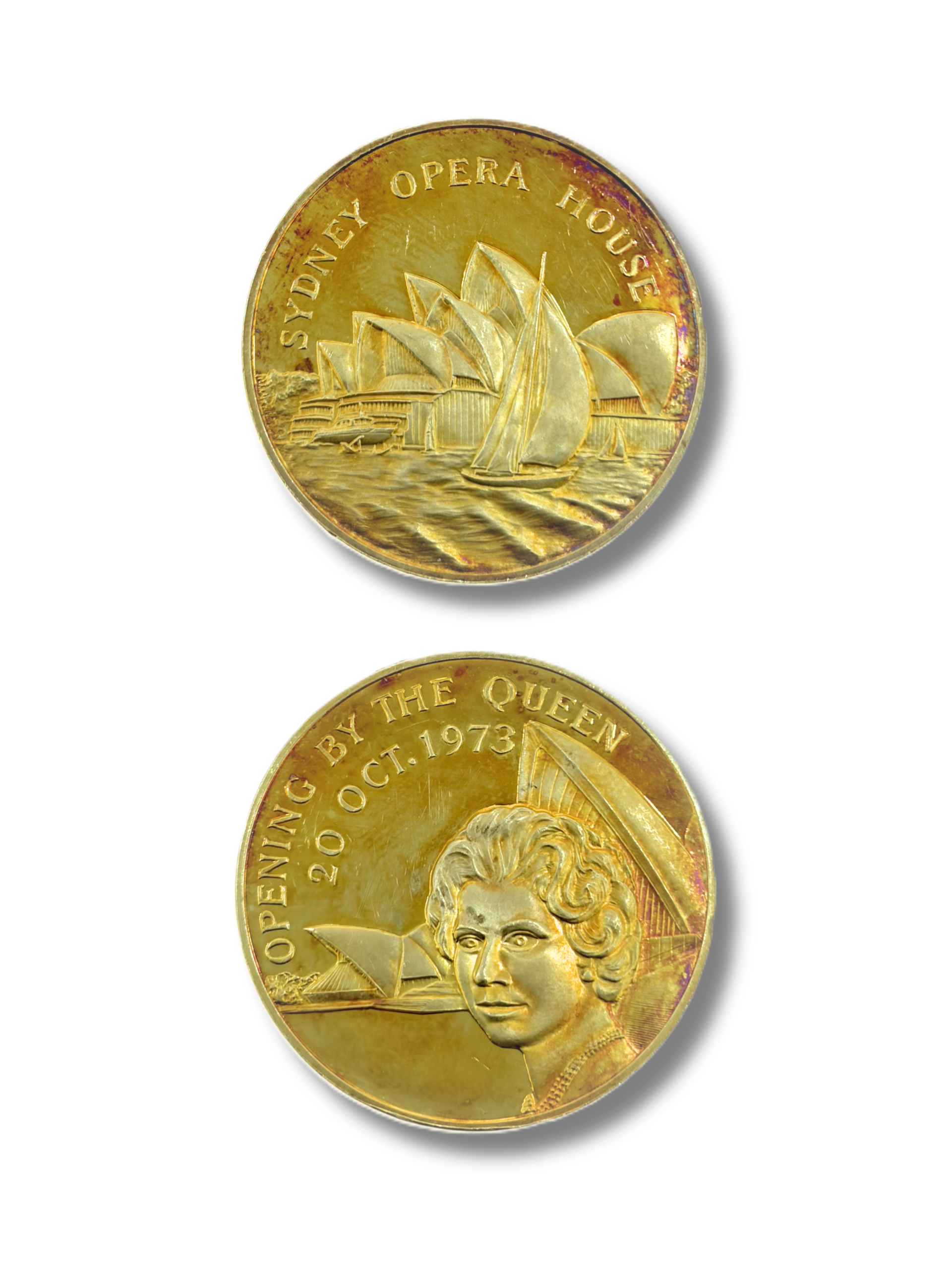 Matthew Garrett 2 medal set. The Royal Visit 1973. Sydney Opera House & Opening by the Queen 20 Oct 1973.