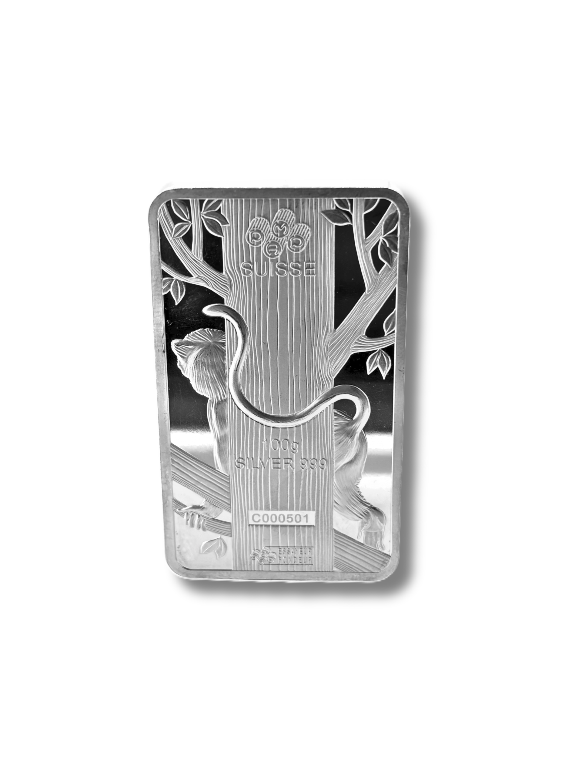 PAMP Suisse Lunar Monkey 100g Silver Bullion Bar (2)