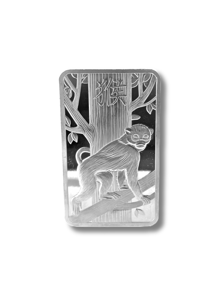 PAMP Suisse Lunar Monkey 100g Silver Bullion Bar