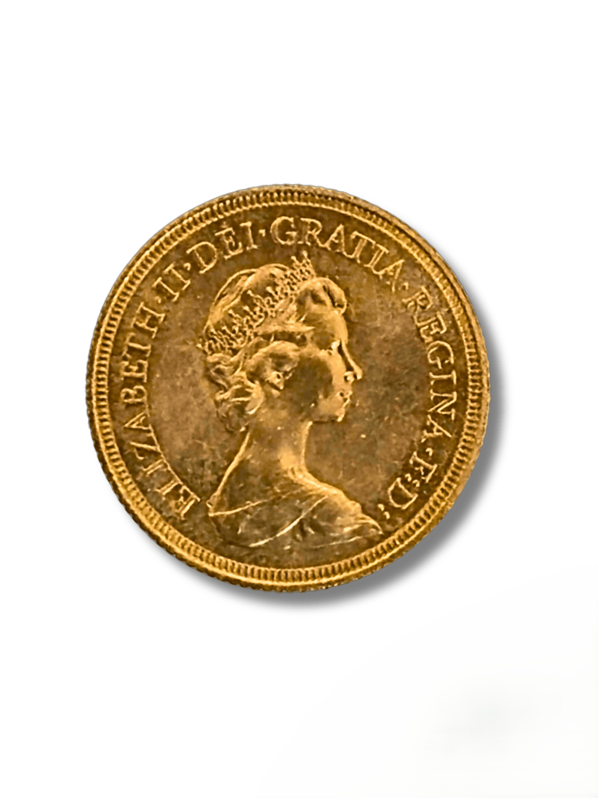 1976 Queen Elizabeth II Royal Mint Gold Sovereign 1
