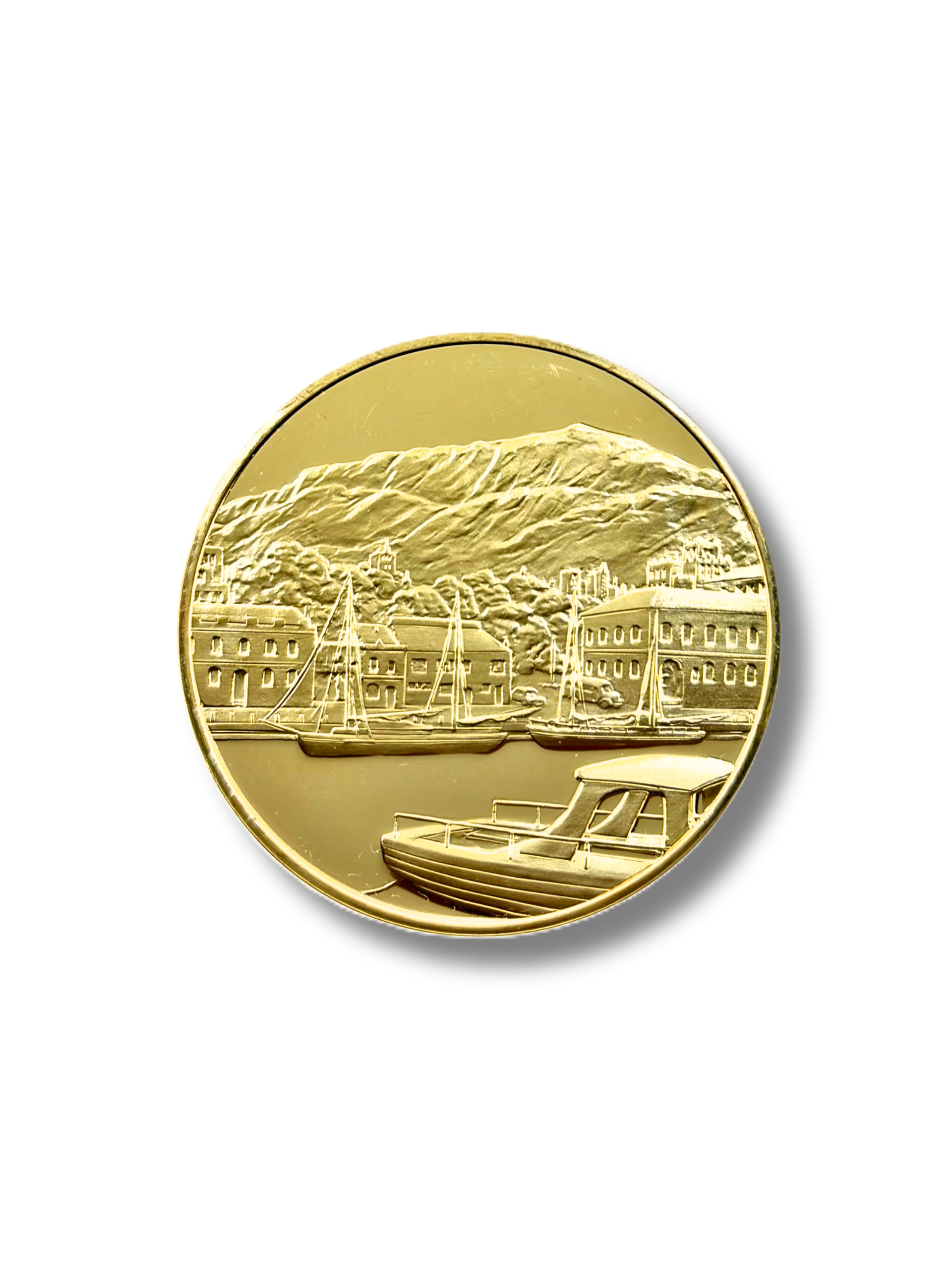 1987 Hobart Lord Mayor’s Medals Gold-Plated Silver Proof Medallion