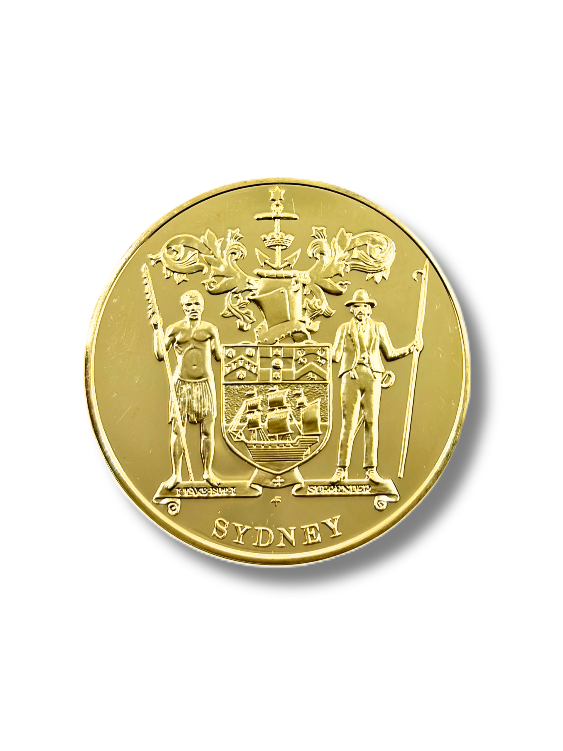 1987 Sydney Lord Mayor’s Medals Gold-Plated Silver Proof Medallion